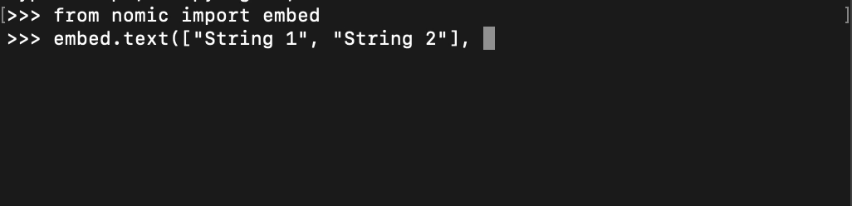 Nomic embed text local inference