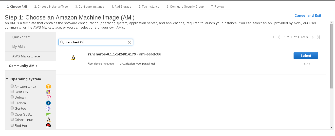 RancherOS on AWS 2